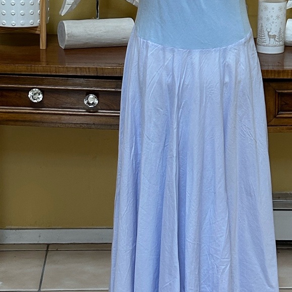 Eileen Fisher Lilac Periwinkle A line Scoop Neck Sleeveless Maxi Slip Dress USA - Picture 14 of 14